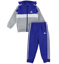 adidas Performance Sweatset - I 3S TIB FL TS - Blå/Grå/Vit