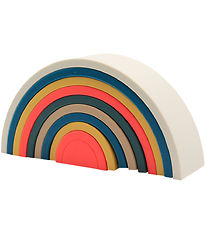 Bonton Stacking Blocks - Silicone - Rainbow - Multicolour