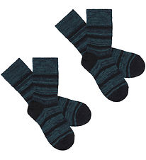 FUB Socks - 2-Pack - Wool - Black/Teal