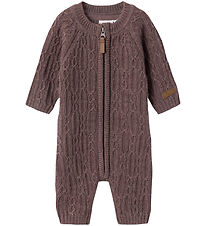 Name It Jumpsuit - Knitted - NbfWrilla - Wool - Peppercorn