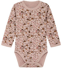Hust and Claire Bodysuit l/s - Wool/Bamboo - Badia - Shade Rose