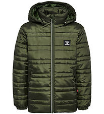 Hummel Fóðraður jakki - hmlBilbo Tex - Olive Nótt