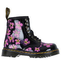 Dr. Martens Boots - 1460 T Pansy Fayre - Black/Pink