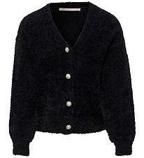 Kids Only Cardigan - Knitted w. Buttons - KognewPiumo - Black