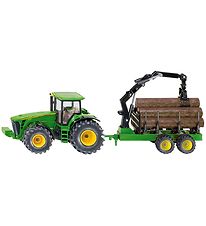 Siku Dráttarvél M. Skógræktarkerru - John Deere 8430 - 1:50 - Gr