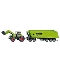 Siku Front loader w. Dolly/Tipper trailer - 1:50 - Claas Axion 8