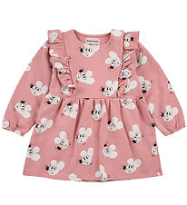 Bobo Choses Sweat Dress - Mouse - Pink/White