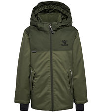 Hummel Vinterjacka - hmlLogan Tex - Olive Natt