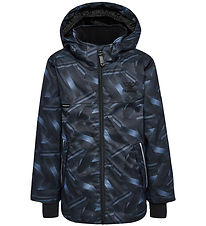 Hummel Winter Coat - hmlLogan Tex - Bering Sea w. Pattern