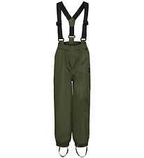 Hummel Skalbyxor m. Hängslen - hmlMonsun Tex - Olive natt