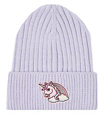 Name It Beanie - NmnMiki - Knitted - Thistle w. Unicorn