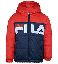 Fila Gevoerde Jas - Berkenthin - Echt rood/Black Iris