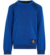 Calvin Klein Blouse - Tricot - Badge bicolore - Bouilloire Blue
