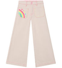 Billieblush Trousers - Sand w. Rainbow