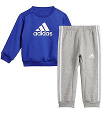 adidas Performance Sweatset - I Bos Logo JOGA - Blå/Vit