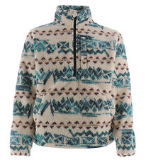 Billabong Polaire - Col montant avec bordure - Blanc/Vert/Rouge