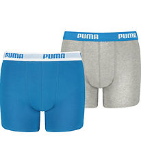 Puma Boxershorts - 2er-Pack - Blau/Grau