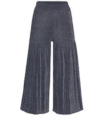 Molo Trousers - Pleated - Aldora - Navy Cloud