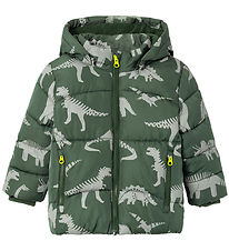 Name It Steppjacke - NmmMosan - Deep Forest/Dino m. Reflex