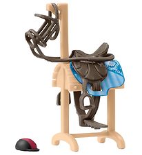 Schleich Horse Club - 10 cm - Saddle stand w. Saddle & Bridle 42