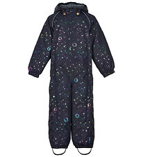 Mikk-Line Snowsuit - Recycled - Dark Navy w. Print