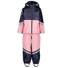 Didriksons Rainwear w. Suspenders - PU - Waterman - Soft Pink