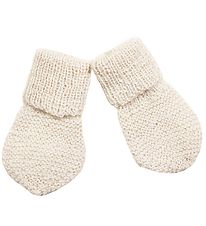 Huttelihut Mittens - Knitted - Wool - Off White