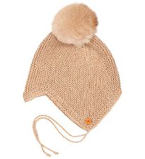 Huttelihut Baby Hat - Knitted - Wool - Camel