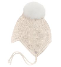Huttelihut Baby Hat - Knitted - Wool - Off White