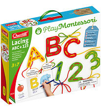 Quercetti Inlrningsset - Snrning ABC+123 - Play Montessori - 2
