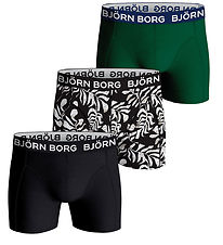 Bjrn Borg Boxers - 3-Pack - Green/Black