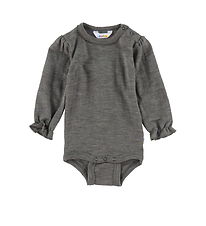 Joha Romper l/s - Wol - Grijs