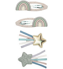 Mimi & Lula Hair Clips - 4 pcs - Rainbow Dreamer