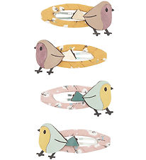 Mimi & Lula Hárspennur - 4 Stk. - 5,5 cm - Birdie Chestnut