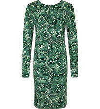 Rosemunde Dress - Viscose - Eucalyptus Swirl Print