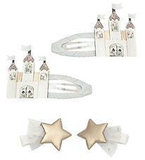 Mimi & Lula Hair Clips - 4 pcs - Castle Duck Star Fairytale