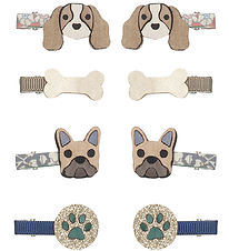 Mimi & Lula Hair Clips - 8 pcs - Mini Doggy - Horse Duck Hound