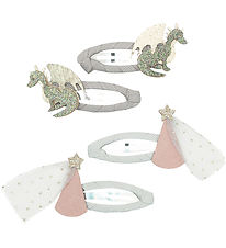 Mimi & Lula Hair Clips - 4 pcs - Dragon Duck Princess Fairytale