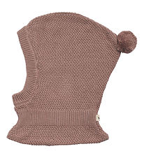 Wheat Balaclava - 2-layer - Knitted - Pomi - Lavender Rose