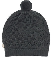 Wheat Mütze - Wolle - Strick - Esel - Black Cola