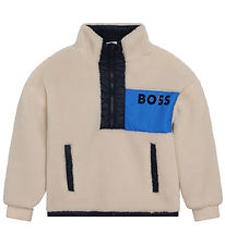 BOSS Veste polaire - Sable av. Bleu/Marine