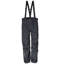 Isbjrn of Sweden Shell pants w. Suspenders - Hurricane - Black