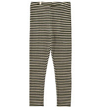 Wheat Leggings - Wool - Green Stripe