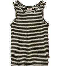 Wheat Onderhemd - Wol - Iggy - Green Stripe
