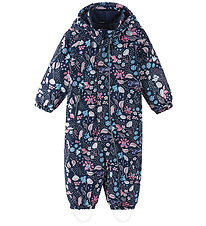 Reima Snowsuit - Puhuri - Navy w. Print