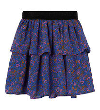 Name It Skirt - NkfOlasigne - Dazzling Blue w. Flowers