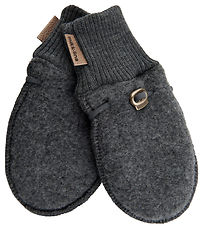 Mikk-Line Mittens- Wool - Noos - Anthracite Melange