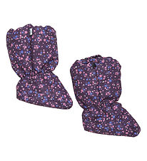 CeLaVi Outdoor Footies - Plum Perfect w. Flowers