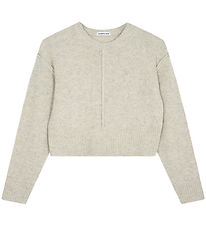 Designers Remix Blouse - Knitted - Wool - Carmen Cropped - Oatme
