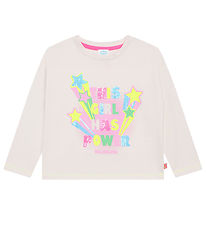 Billieblush Blouse - This Girl has Power - Ivory w. Sequins
